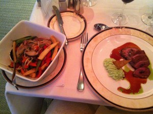 Andebryst, Wokgrønnsaker