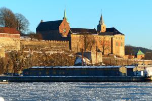 ... Eisschollen vor Akershus Festning....