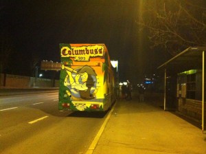 ein "Russauto" = bunt bemalter teurer Disko Bus