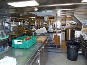 eine moderne Kombüse