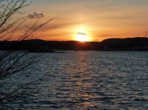 Solnedgang über'm Oslofjord