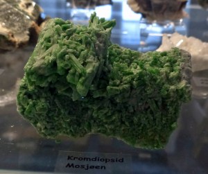 Mineraliensammlung Kongsberg: Chromdiopsid