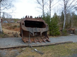 Bergbaumuseum Kongsberg: Baggerschaufel an der Silbermine