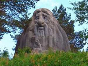 Der "wachende Holmenkollen-Troll"