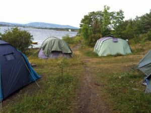 Campen auf Langøyene scheint sehr beliebt zu sein...