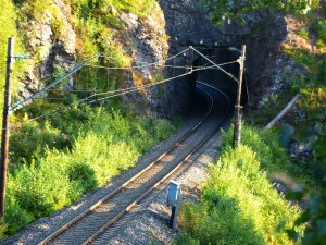 Gjøviksbanen in Richtung Süden ...