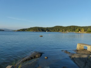 Nach der Inselrunde habe ich noch einen geeigneten Badeplatz gefunden...