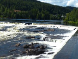 Fossen (Wasserfall) in Kongsberg