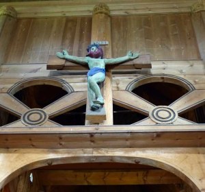 Kreuz Altarraum Heddal Stabkirche