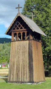 Glockenturm der Heddal Stavkirke