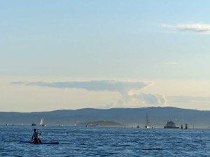 Traumhaftes Sommerwetter am Hafen