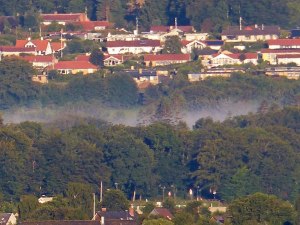 Nebelschwaden ueber Frederikshaven