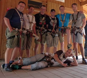 Gepflegte Junggesellen-Abschiedsrunde