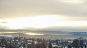 Winterliche Stimmung auf der Anfahrt