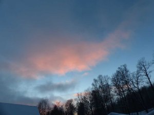 Sonnenuntergangsstimmung über dem Tal