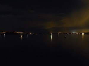 Nachtlichter über dem Oslofjord ...