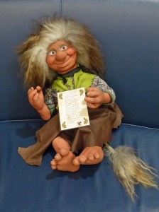 Die norwegischen Trolle dürfen auf der MS Trollfjord natürlich nicht fehlen - Dieser hier hat sich netterweise für ein Erinnerungsfoto zur Verfügung gestellt... ;-)