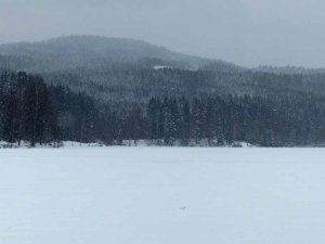 Zugefrorenes Sognsvann