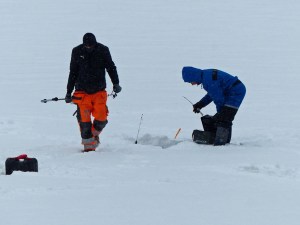Eisangler am Sognsvann