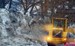 ... Schneemassen in Oslo ...