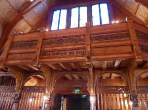 ... das innere der an die Stabkirchen ...