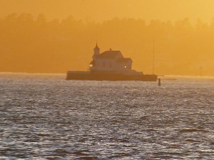 Abendstimmung über dem Fjord