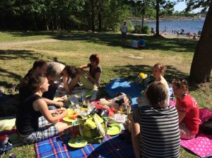 Zum Sommerpicknick (die Ralley dazu haben wir wegen zuwenig Teilnehmern sein lassen) ....
