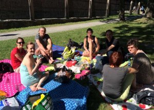 ... haben wir uns auf Hovedøya getroffen und viel Spass und schønes Wetter gehabt.