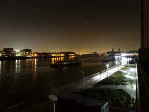 Nachtblick von unserem Balkon 